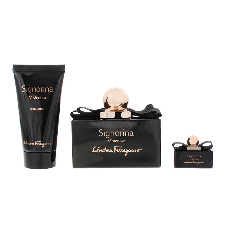 Salvatore ferragamo signorina misteriosa giftset - eau de parfum, 100 ml + 50 ml body lotion + 5 ml travel size thumbnail 2